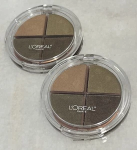 2 L'oreal Wear Infinite Eye Shadow Quad - 841 Golden Canyon - 0.24 oz - Picture 1 of 2