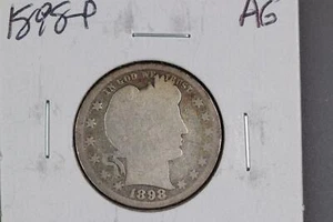 1898 Barber Silver Quarter *DoubleJCoins* 112130 - Picture 1 of 2