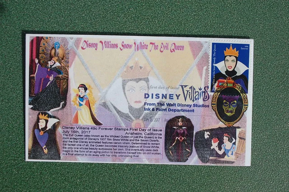 Estampilla Disney Villians Blancanieves La Reina FDC Bullfrog Cachet Sc#5213 14347 Foto 1 de 1
