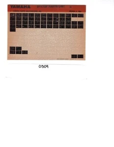 Yamaha DT175F '79 Parts List Manual Microfiche - Picture 1 of 1