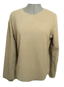 THE LIMITED Fuzzy Hoodie Sweatshirt XL Light Brown Fleece Super soft Boat neck - Picture 1 of 5