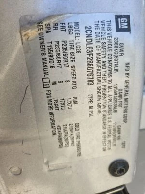 Espejo retrovisor interior delantero central usado se adapta a: Chevrolet Equinox 2008 nuevo estilo Foto 1 de 4