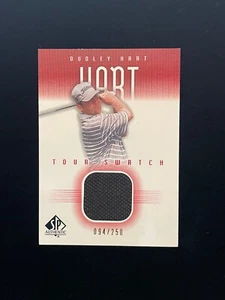 Tarjeta de golf Dudley Hart 2001 auténtica Tour Swatch roja/250 #DH-TS auténtica - Imagen 1 de 2