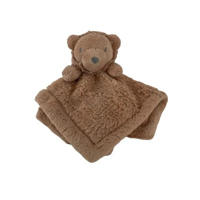 Wendy Bellissimo Brown Teddy Bear Lovey Baby Security Blanket Lion - Image 1 of 4