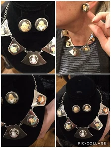 UNGLAUBLICHE TOSHIKANE GÖTTER SET IN MODERNEM STERLING HALSKETTE & OHRRINGE SET!! - Bild 1 von 6