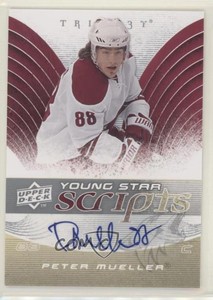 2008-09 Upper Deck Trilogy Young Star Scripts Peter Mueller #YS-PM Auto
