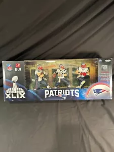 McFarlane Toys New England Patriots SB XLIX 3 confezioni con Brady, Gronk, Edelman - Foto 1 di 14