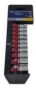 Kobalt 10-Piece Standard 1/4" Drive 6-Point Socket Set #0338636 NOS - Picture 1 of 4