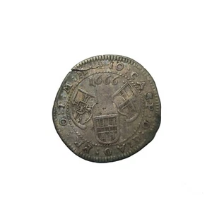German States Teutonic Order 1666 Silver Groschen Johann Caspar II KM#86 - Picture 1 of 2