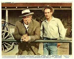 The Long Hot Summer Original Lobby Card Paul Newman Orson Welles smoking cigar 