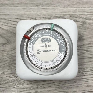 Intermatic Kitchen Timer 15 Amp 24-Hour Indoor Plug-In Timer in White (TN111K) - Picture 1 of 4