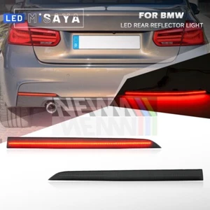 Luz reflectora de parachoques trasero LED ahumado para 12-19 BMW Serie 3 F30 F31 M Sport - Imagen 1 de 14