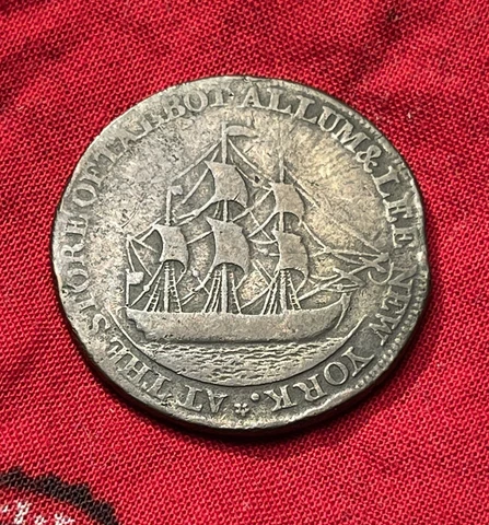 1795 Colonial Talbot, Allum & Lee Cent, New York, Liberty And Commerce Cover