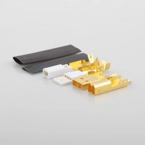 Hi-End vergoldeter USB-Anschluss USB A USB B Typ A-B Stecker zum Selbermachen USB-Kabel - Bild 1 von 5
