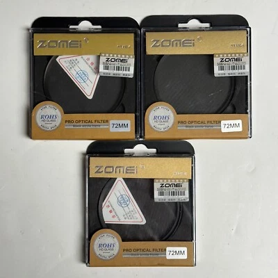 ZOMEi 72mm Night Star Light Filter Set 4/6/8 Points Canon Nikon Fuji DSLR - Image 1 of 4