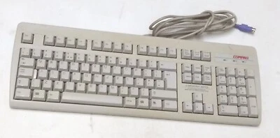 Compaq Kb-9860 Vintage Keyboard Film Prop PS/2 Beige 166516-036 Same Day Post - Image 1 of 3