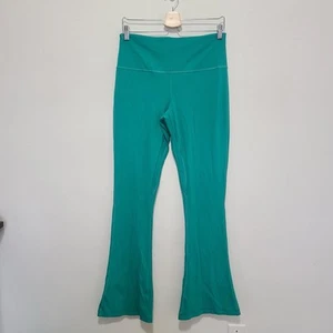 Pantalone Lululemon donna Align mini svasato taglia 12 verde vita alta - Foto 1 di 10