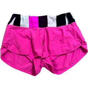 Lululemon Run Speed Short Gr. 4 Raspberry Glo Light Pow Stripe Pink Black - Bild 1 von 5