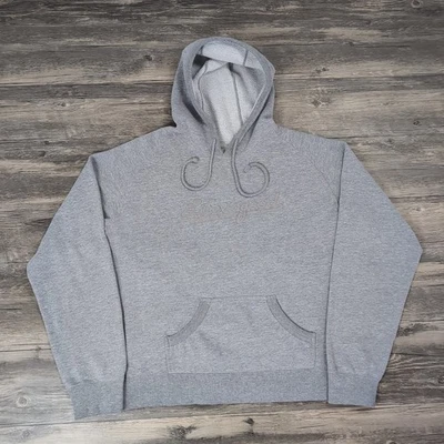 Sudadera con Capucha Life Is Good Peso Pesado Polar Gris Mujer XL Logo Bordado Foto 1 de 4