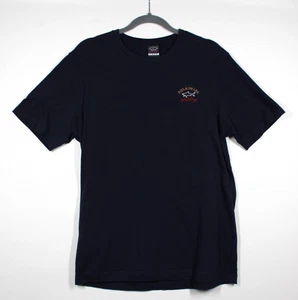 PAUL & SHARK Navy Embroidered Logo Crew Neck T-Shirt 100% Cotton I Size Medium - Picture 1 of 13