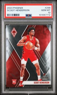 2023-24 Panini Phoenix Rookies Scoot Henderson #298 PSA 10 GEM MT Rookie RC - Image 1 of 3