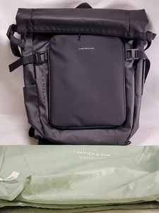 Kapten & Son Lisbon All Black erweiterbarer Rucksack - Bild 1 von 11