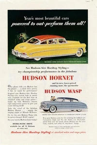 Anuncio de revista - 1952 - Hudson Hornet & Wasp - Imagen 1 de 1