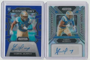 2024 Prizm Draft Picks Gabriel Murphy Refractor Auto Rookie Lot / Blau / Silber - Bild 1 von 1
