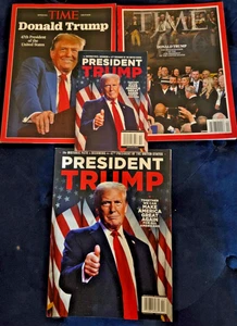 Time Magazine-President Trump-4 piece bundle-2025-Brand New-Never Read - Picture 1 of 5