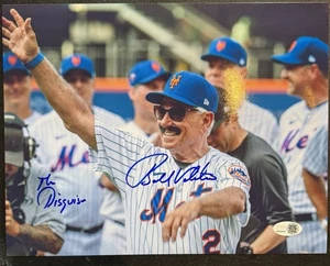 NY METS MANAGER BOBBY VALENTINE 8x11 SIGNED AUTO WITH THE DISGUISE RARE JSA - Picture 1 of 2