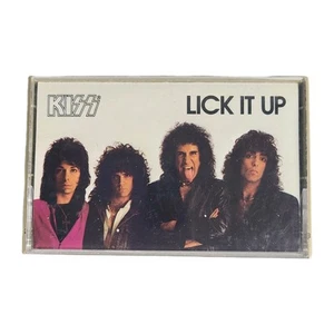 KISS: Lick It Up Cassette Tape Heavy Metal 1983 Rock Music Gene Simmkns - Picture 1 of 8