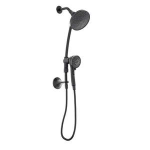 Moen 28586BL Attract mit Magnetix 6 Strahlarten 6,75" Dual Duschkopf - Mattschwarz - Bild 1 von 5