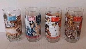 Vintage Star Wars Return of the Jedi Burger King Glasses (Set Of 4) - Picture 1 of 6