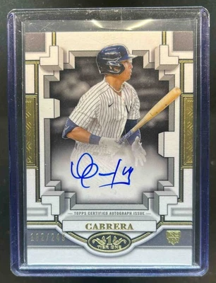 2023 Topps Tier One Oswaldo Cabrera Break Out Auto Rookie RC #/249 Yankees - Image 1 of 2