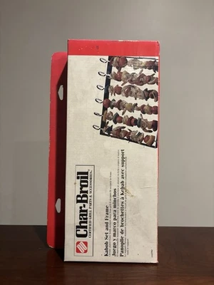 Vintage (1999) Char-Broil Kabob Set & Frame 6 Skewers Grilling Cookout ~ New 👀 - Image 1 of 4
