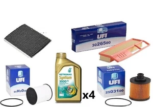 INSPEKTIONSSET FIAT PANDA 169 1.3 MULTIJET MJT 4 FILTER UFI 4 LT PETRONAS 5W40 - Bild 1 von 5