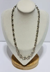 PREMIER DESIGNS silberfarbene Statement-Kette Halskette schicker klobiger Schmuck 18 Zoll - Bild 1 von 8
