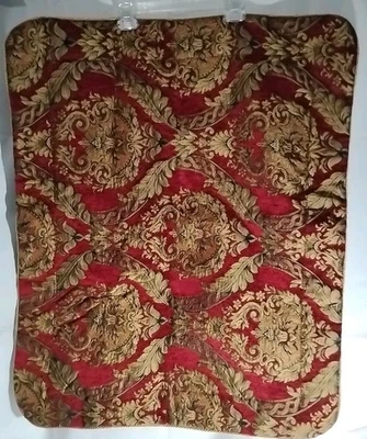 1-Croscill Home Imperial Empress King Pillow Sham Claret 红色和金色 — 第 1/4 张图片