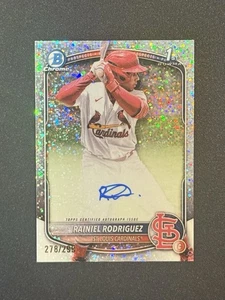 2025 Bowman Chrome Rainel Rodriguez Speckle Refractor Auto /299 - Bild 1 von 2