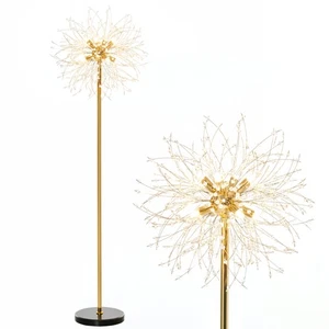HOMCOM Modern Floor Lamp with Dandelion-like Lampshade for Bedroom - Picture 1 of 12