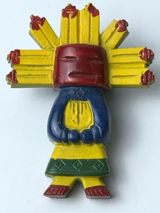Vintage 1950s Hopi Kachina Neckerchief Slide use Boy Scouts BSA - Picture 1 of 5