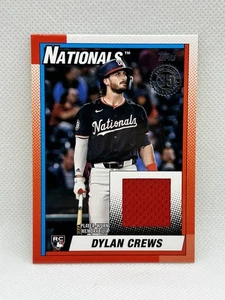 2025 Topps Series 2 Baseball, Dylan Crews 1990 Topps Relic Rookie Patch, NM/Mint - Picture 1 of 2