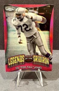2024 Topps Chrome Football Ed Jones Legends of the Gridiron Pink #LOG-20 - Foto 1 di 2