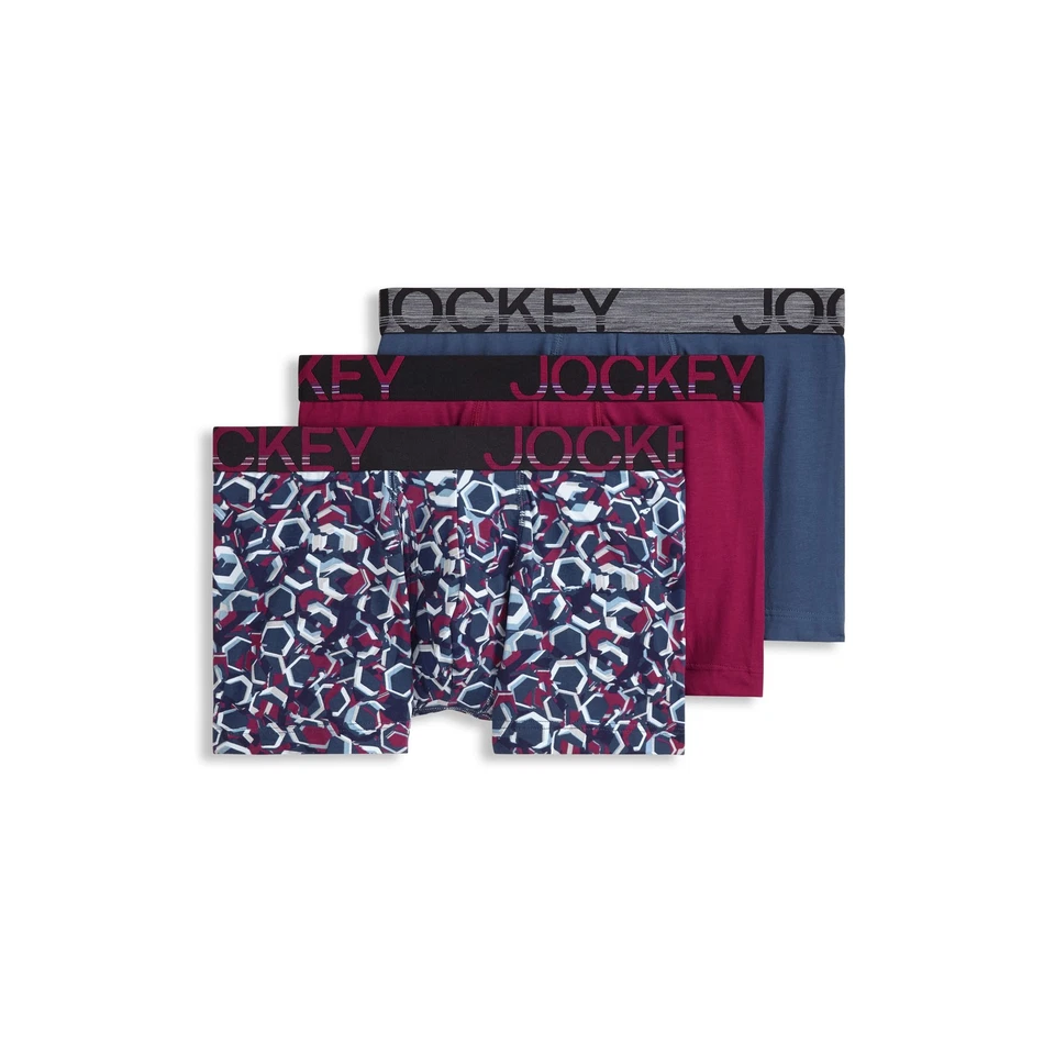 Calzoncillos boxer Jockey ActiveStretch 4" para hombre - Paquete de 3 Foto 1 de 1