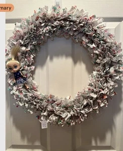 Playmate Rag Wreath 16 Inch Round - Picture 1 of 1