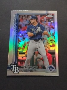 KAMERON MISNER RC 2025 Topps Chrome Holo Silver Refractor #130 Rays Rookie - Picture 1 of 2