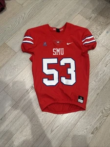 Maglia calcio SMU Mustang Nike gioco usata indossata rossa 53 - Foto 1 di 8
