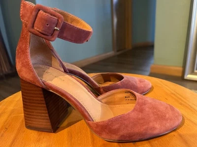 & Other Stories Women's Brown Suede Buckle Closure Block Heels Round Toe Size 36 - Image 1 of 4