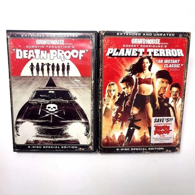 Planet Terror & Death Proof VG DVD Grind House Bundle 2-Disc Special Editions - Image 1 of 4