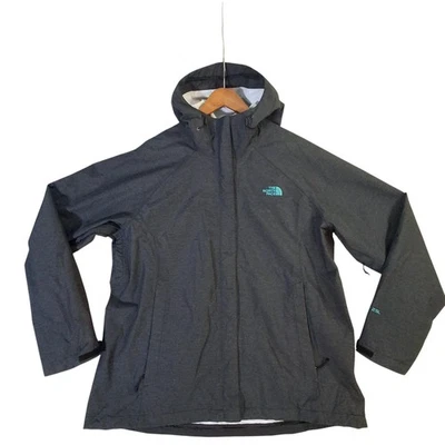 Chaqueta para mujer The North Face HyVent 2,5 L XL gris con capucha carcasa de lluvia exterior Foto 1 de 4